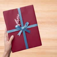 Burgundy Solid Color Wrapping Paper
